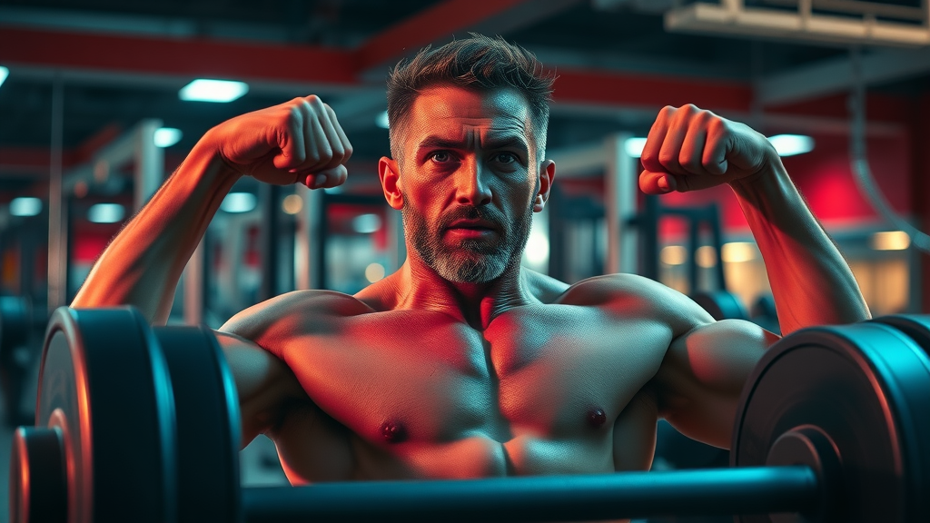 dedicated man bench press gym exercise routines for men