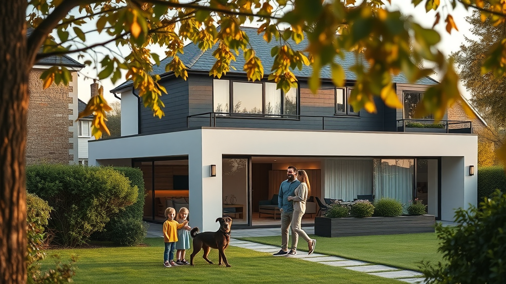 Contemporary upgraded home showcases value-driven architectural design choices.