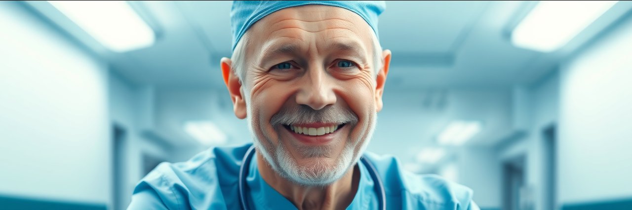 Cosmetic &amp; plastic surgery in Manchester, smiling surgeon portrait